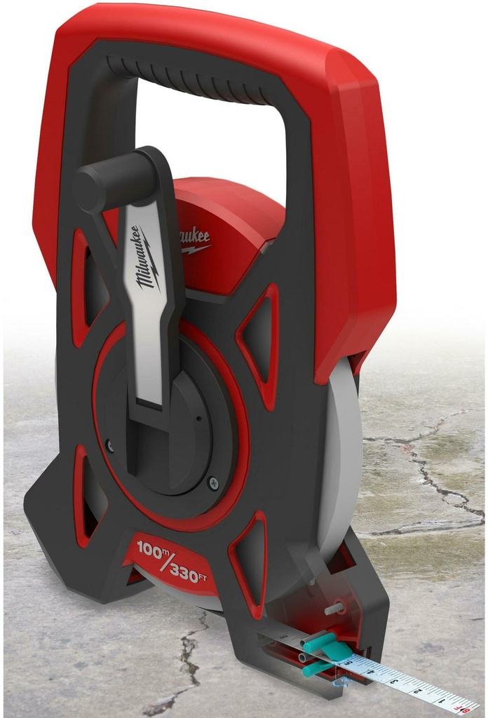 MILWAUKEE MEETBAND 100mtr STALEN BAND 9,5mm MET COATING KLASSE II 48225211