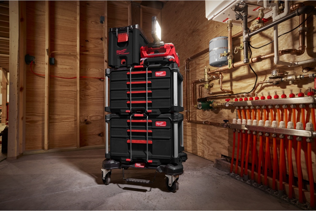 MILWAUKEE PACKOUT™ GEREEDSCHAPSKOFFER MET 4 LADES 4932493189