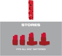 MILWAUKEE PACKOUT™ M12 BATTERY HOLDER ACCUHOUDER 4932480708