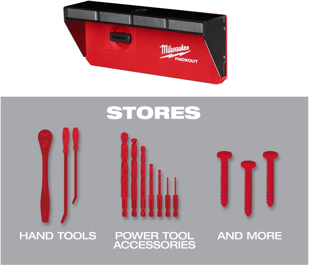 MILWAUKEE PACKOUT™ MAGNETIC RACK MAGNETISCHE HOUDER 4932493378