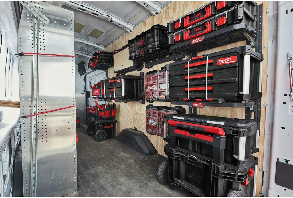 MILWAUKEE PACKOUT™ RACKING SYSTEM KIT REKKENSYSTEEM 2 PLATEN+RAILS 4932472127