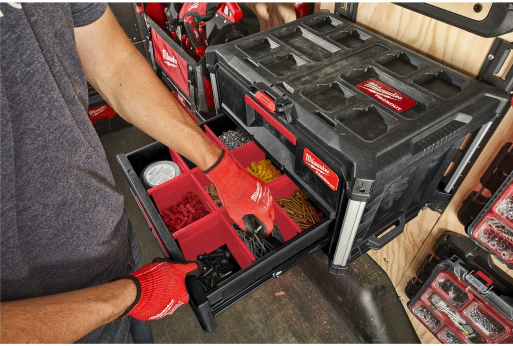 MILWAUKEE PACKOUT™ RACKING SYSTEM KIT REKKENSYSTEEM 2 PLATEN+RAILS 4932472127