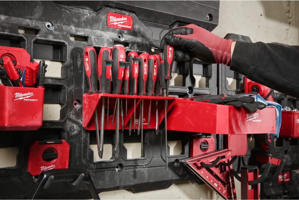 MILWAUKEE PACKOUT™ SCREWDRIVER RACK SCHROEVENDRAAIER HOUDER 4932480711