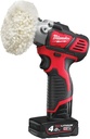 MILWAUKEE POLIJSTMACHINE M12 BPS-421X LADER M12 + 1x ACCU M12 4Ah + 1x M12 2Ah