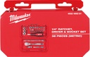 MILWAUKEE 1/4'' RATEL EN DOPPENSET 38-Delig PACK-OUT READY BOX 4932498381