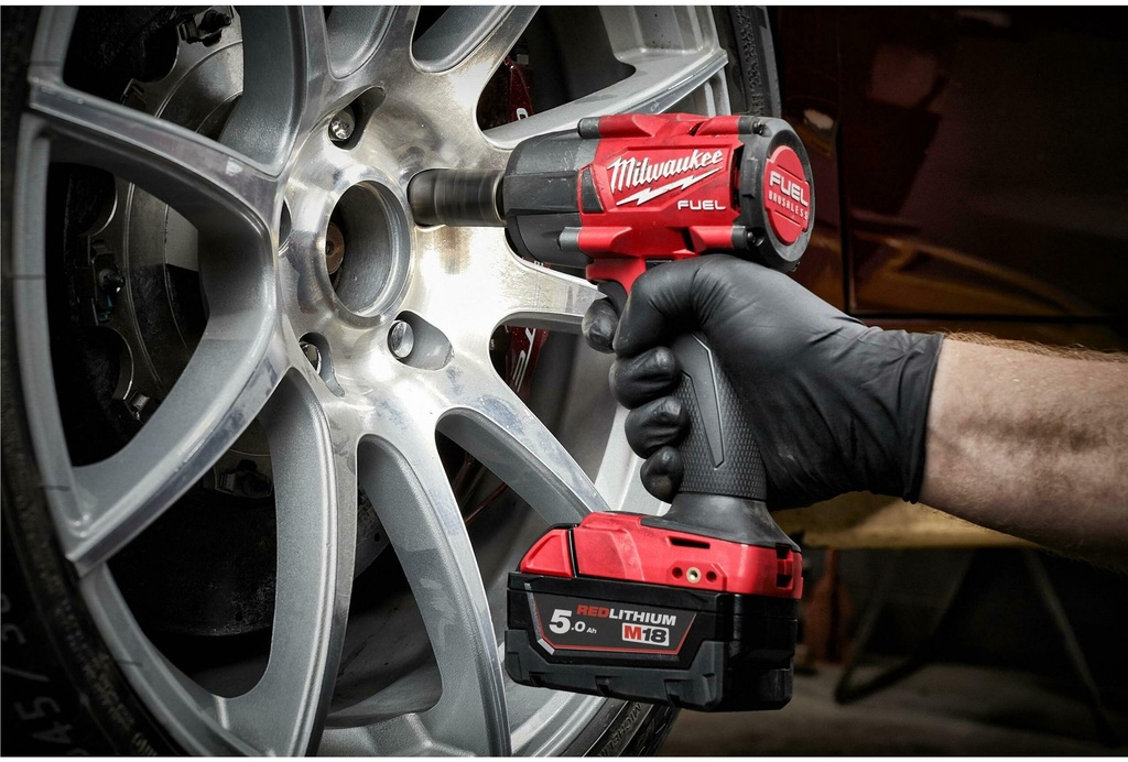 MILWAUKEE M18 FUEL™ M18 FMTIW2P12-502X 1/2'' ACCU SLAGMOERSLEUTEL MET VERENDE BORGPEN 881Nm 4933478453