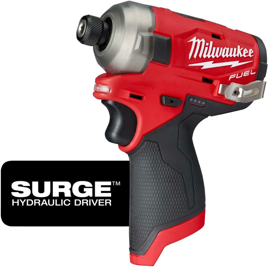 MILWAUKEE M12 FUEL™ SURGE™ M12 FQID-0 1/4'' HEX HYDRAULISCHE ACCU SLAGSCHROEVENDRAAIER 50Nm 4933464972