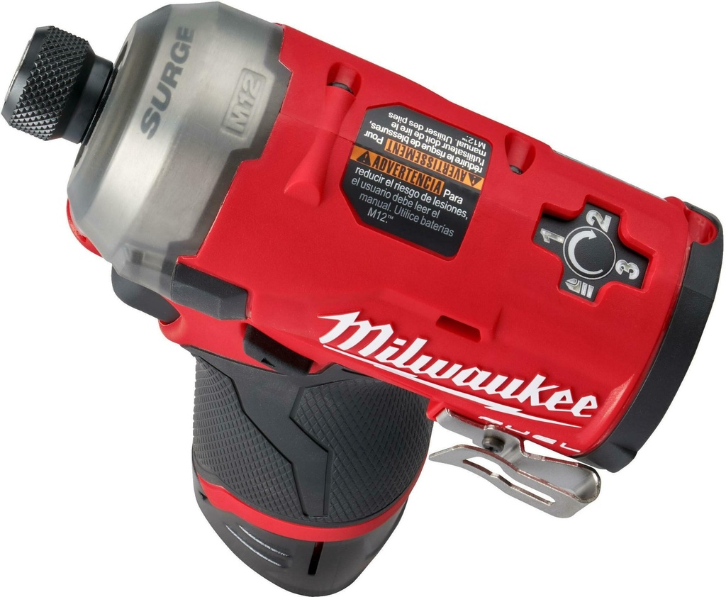 MILWAUKEE M12 FUEL™ SURGE™ M12 FQID-0 1/4'' HEX HYDRAULISCHE ACCU SLAGSCHROEVENDRAAIER 50Nm 4933464972