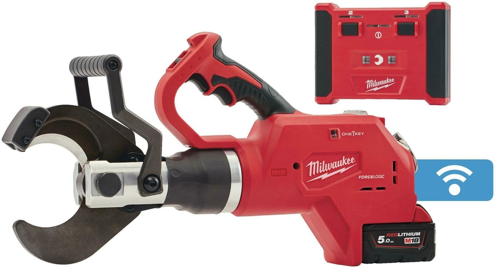 MILWAUKEE M18™ ONE-KEY™ M18 HCC75R-502C HYDRAULISCHE ONDERGRONDSE ACCU KABELKNIPTANG 75mm 4933459271