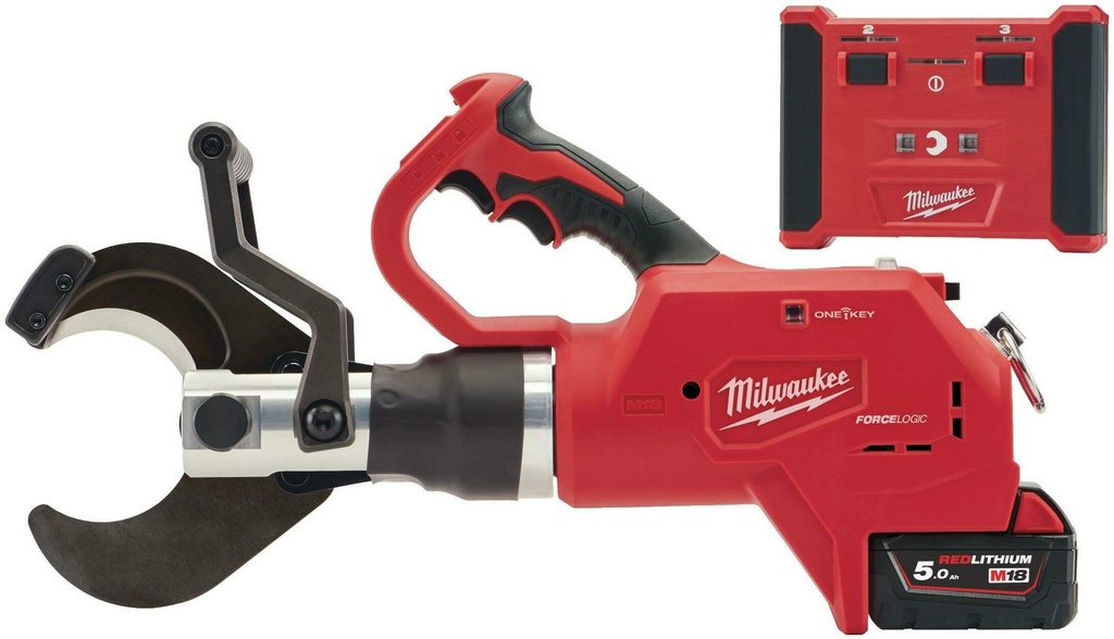 MILWAUKEE M18™ ONE-KEY™ M18 HCC75R-502C HYDRAULISCHE ONDERGRONDSE ACCU KABELKNIPTANG 75mm 4933459271