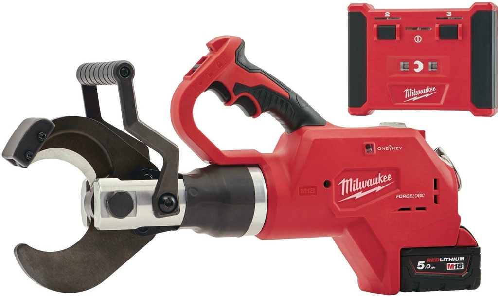 MILWAUKEE M18™ ONE-KEY™ M18 HCC75R-502C HYDRAULISCHE ONDERGRONDSE ACCU KABELKNIPTANG 75mm 4933459271