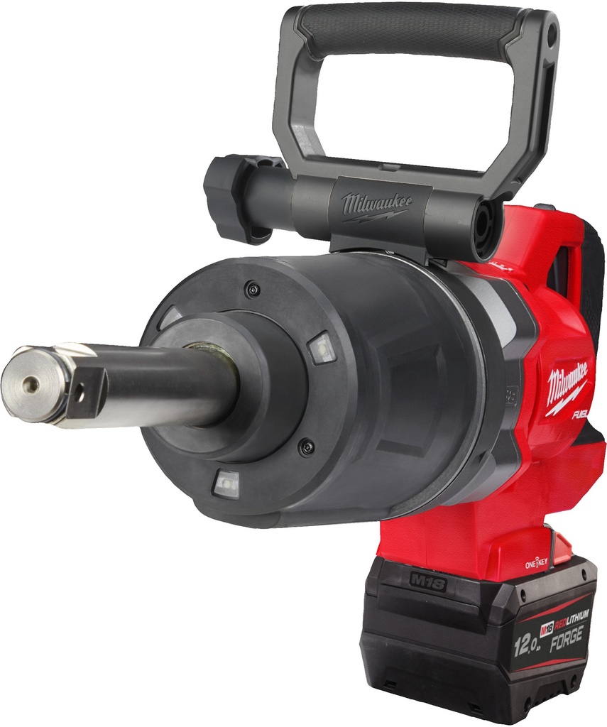 MILWAUKEE M18 FUEL™ ONE-KEY™ M18 ONEFHIWF1D-121C 1'' ACCU SLAGMOERSLEUTEL HOOG KOPPEL MET FRICTIERING 2711Nm D-GREEP & VERLENGDE AS 4933499251