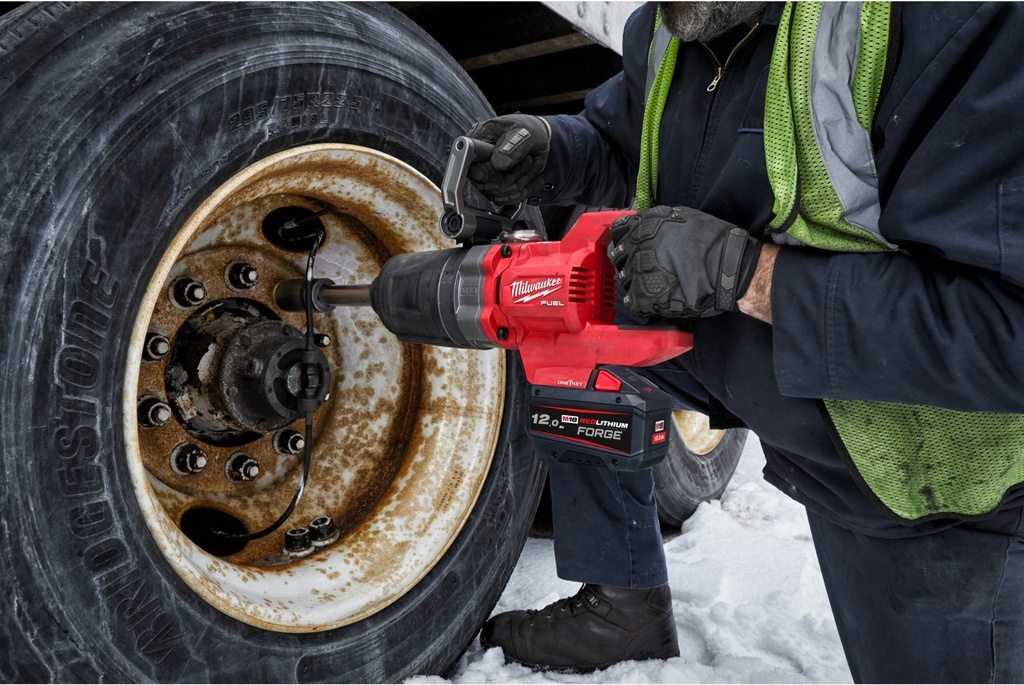 MILWAUKEE M18 FUEL™ ONE-KEY™ M18 ONEFHIWF1D-121C 1'' ACCU SLAGMOERSLEUTEL HOOG KOPPEL MET FRICTIERING 2711Nm D-GREEP & VERLENGDE AS 4933499251