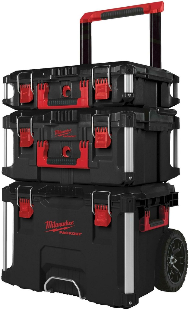 MILWAUKEE PACKOUT™ BOX TROLLEY GEREEDSCHAPSTROLLEY CAPACITEIT 113kg 4932464078