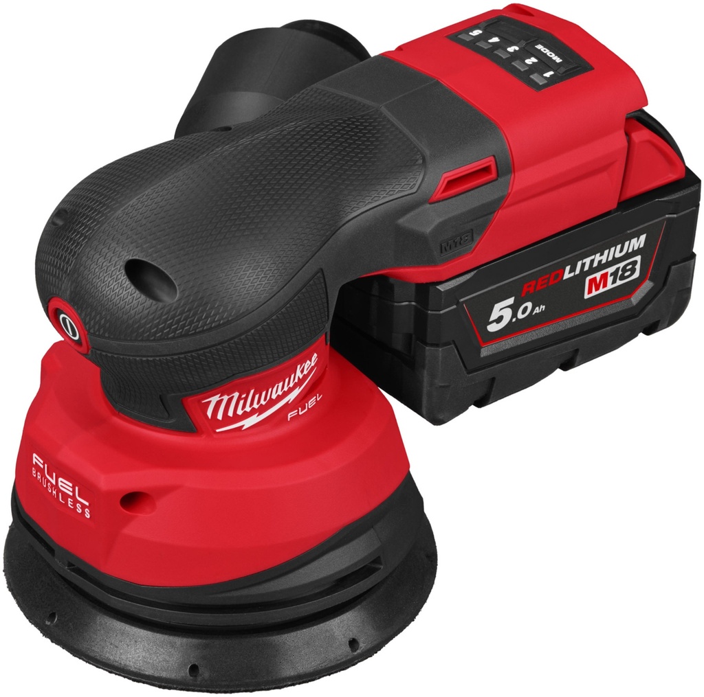 MILWAUKEE M18 FUEL™ M18 FROS125-0B EXCENTRISCHE ACCU SCHUURMACHINE 125mm MET 2,5mm ROTATIE 4933498254