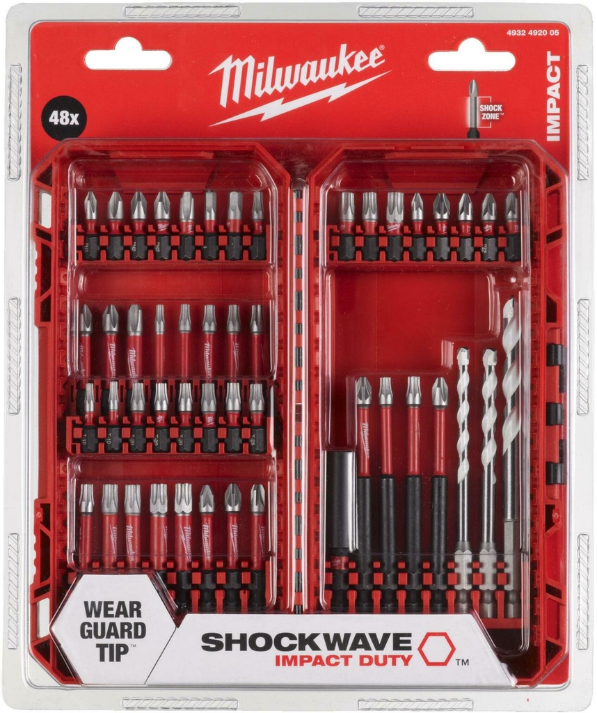 MILWAUKEE SHOCKWAVE™ IMPACT DUTY BIT SET 48-Delig 4932492005