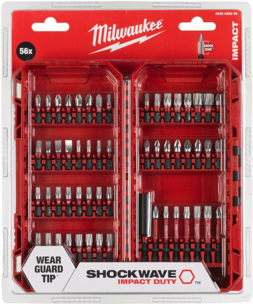 MILWAUKEE SHOCKWAVE™ IMPACT DUTY BIT SET 56-Delig 4932492006