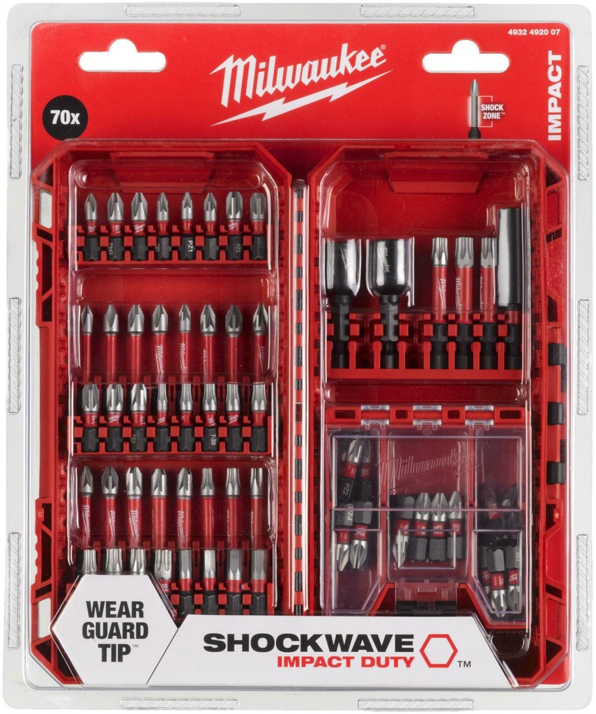 MILWAUKEE SHOCKWAVE™ IMPACT DUTY BIT SET 70-Delig 4932492007