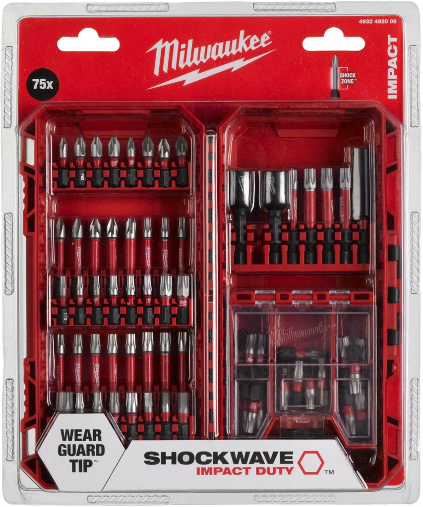 MILWAUKEE SHOCKWAVE™ IMPACT DUTY BIT SET 75-Delig 4932492008