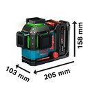 BOSCH EXPERT EXLL18B-120-33CG TRIPLE POWER 360° ACCU LIJNLASER 0601065B00