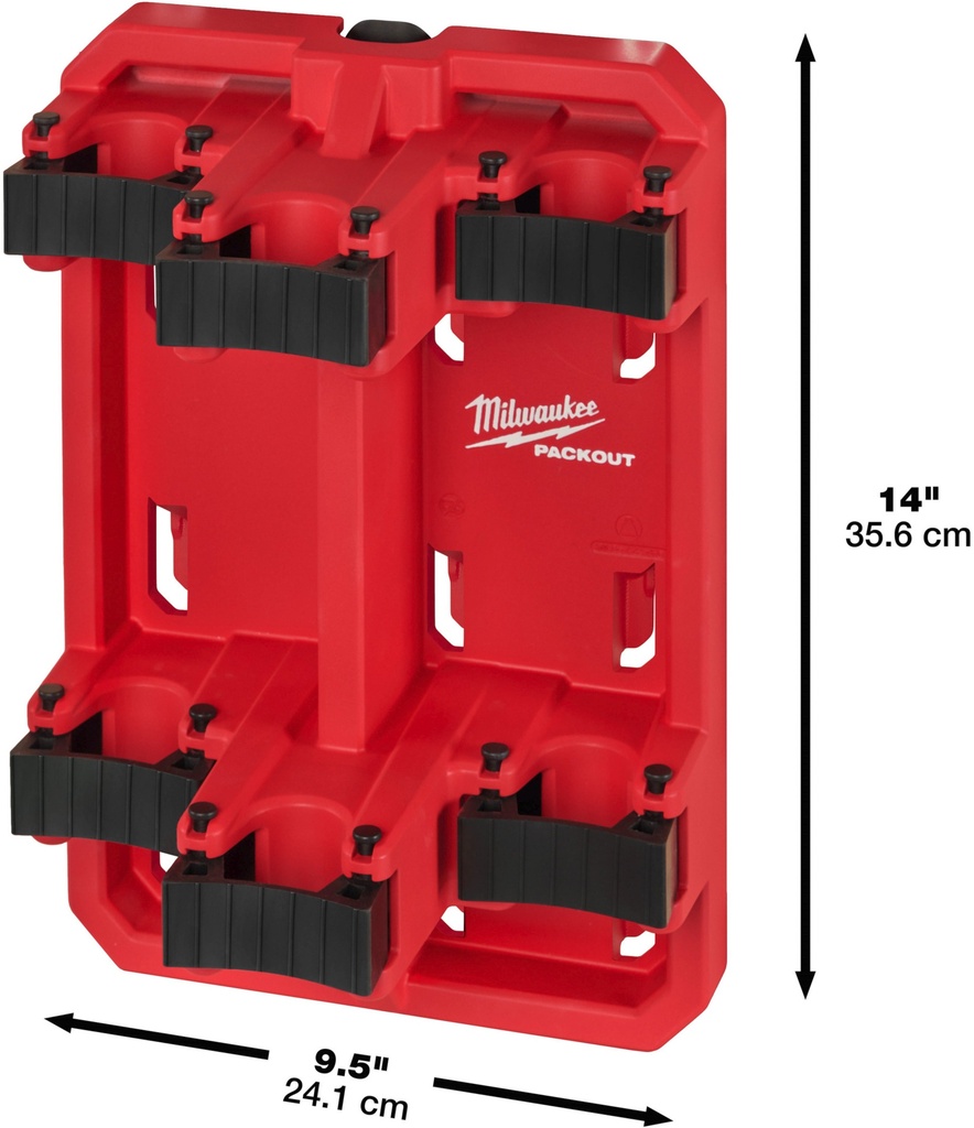MILWAUKEE PACKOUT™ LONG HANDLED STORAGE HOUDER VOOR LANGER GEREEDSCHAP 4932480714 (MOQ 3st)