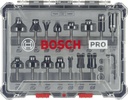 BOSCH PRO GEMENGDE FREZENSET SCHACHT 6mm, 15-Delig 