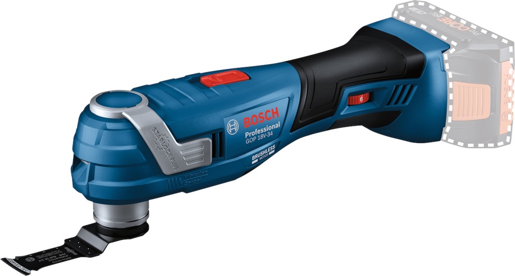 BOSCH PRO GOP 18V-34 ACCU MULTITOOL 'Starlock/SDS-systeem' IN L-BOXX 06018G2000