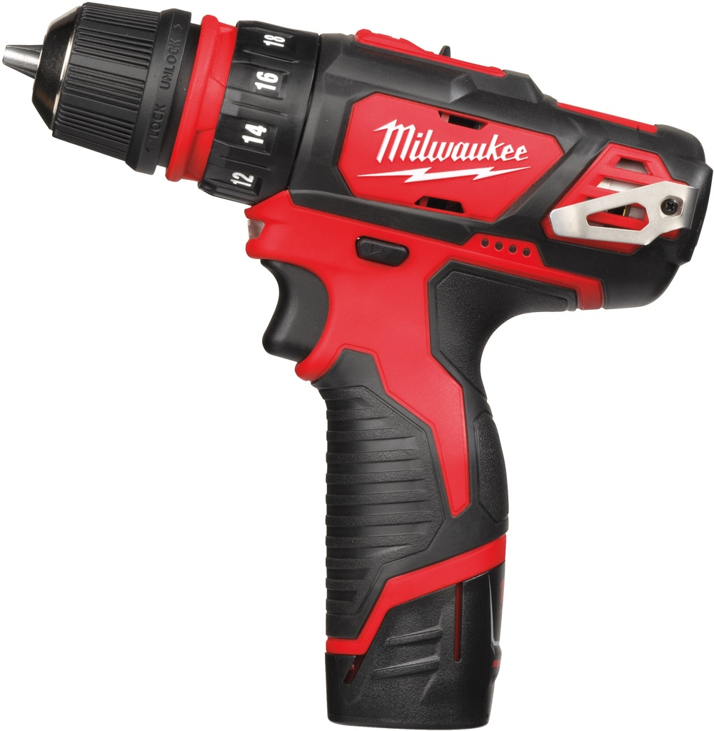 MILWAUKEE M12™ M12 BDDXKIT-202C SUBCOMPACTE ACCU BOORSCHROEFMACHINE MET AFNEEMBARE FIXTEC™ BOORHOUDER 4933447836