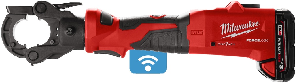 MILWAUKEE M18™ ONE-KEY™ M18 ONEHCCT60-202C FORCE LOGIC™ ACCU KABELKRIMPTANG 60kN 4933479684