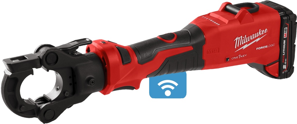 MILWAUKEE M18™ ONE-KEY™ M18 ONEHCCT60-202C FORCE LOGIC™ ACCU KABELKRIMPTANG 60kN 4933479684