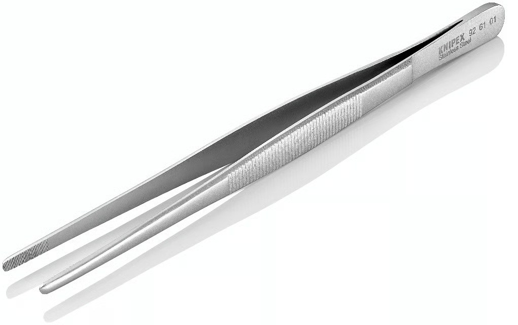 KNIPEX UNIVERSEEL PINCET RVS 200mm GETANDE GRIJPVLAKKEN 92 61 01