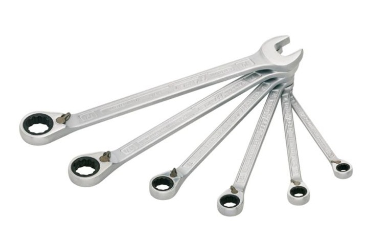 HAZET STEEKRINGRATELSLEUTEL SET 606/6-1 6 dlg. 21 - 22 - 24 - 27 - 30 - 32mm