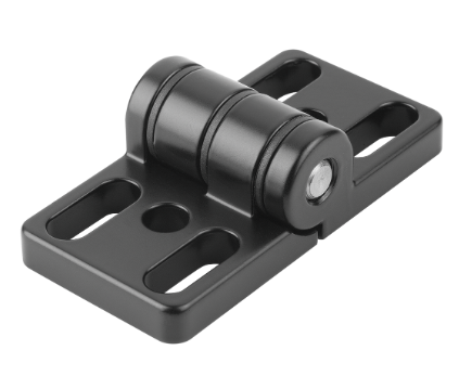 SCHARNIER MET SLOBGATEN ZWART 80x40mm K0441.402020