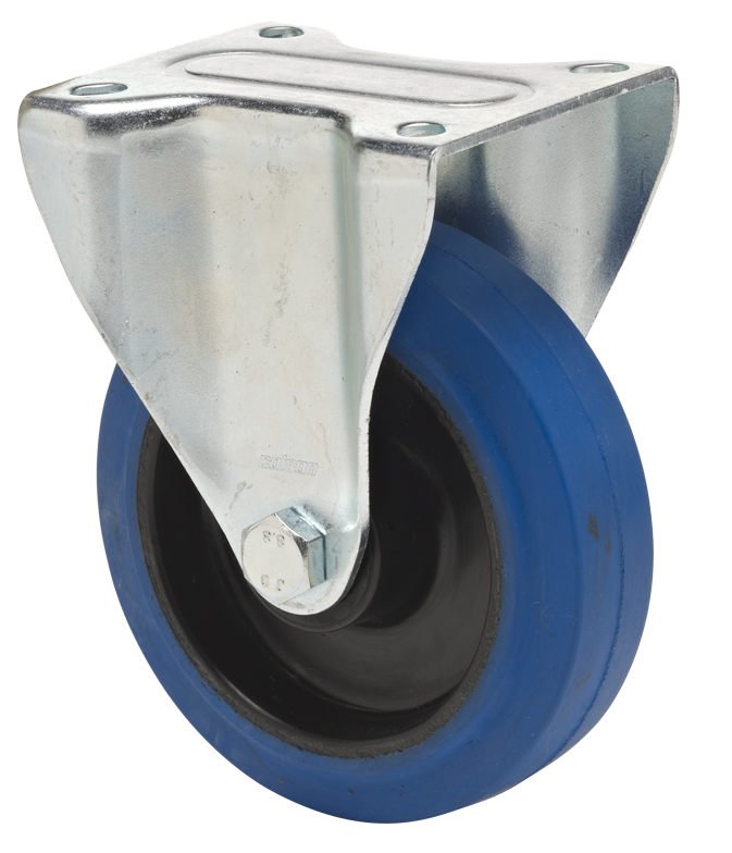 BOKWIEL FPPB 1251 2000 POLYAMIDE WIEL BLAUW DIAMETER 125mm