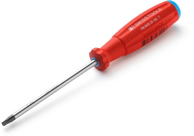 PB SCREWDRIVER 8400 TORX T20-100 WITH BORE