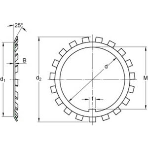 SKF WASHER MB 6 SIZE: 27.5x49x1.25mm (IDxODxW)