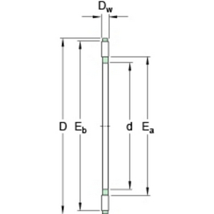 SKF KOOI EN NAALDSET AXK 3047 AFMETING: 30x47x2mm (IDxODxW)