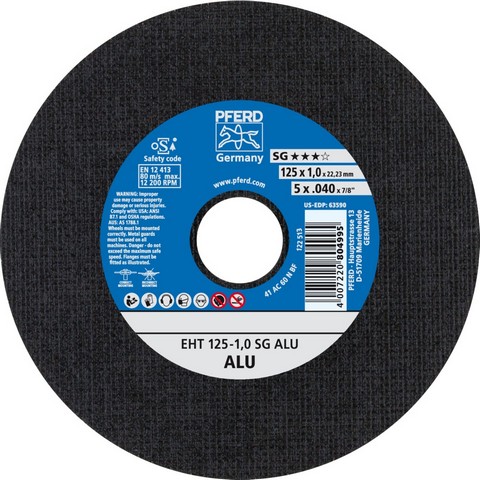 BLIK a 10st DOORSL.SCHIJF  EHT 125X1,0mm STEELOX AKTIE BOX