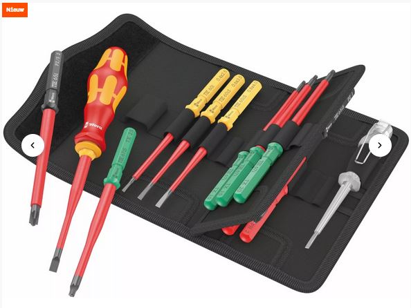 WERA SET KRAFTFORM KOMPAKT VDE 16 EXTRA SLIM IN ROLLER BAG 05006608001