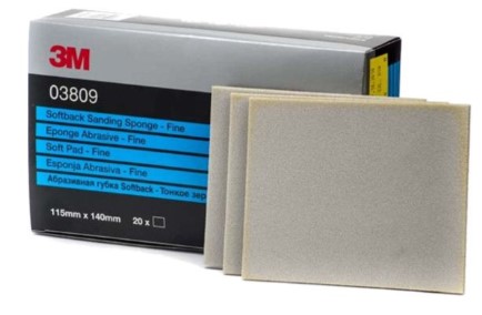 SOFTBACK SANDING SPONGE 115X140mm FINE 3M 50883
