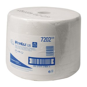 ROLL POLISHING CLOTH 1-PAGE 38x24CM WHITE WYPALL-L10 (1000 sheets per roll 507202)