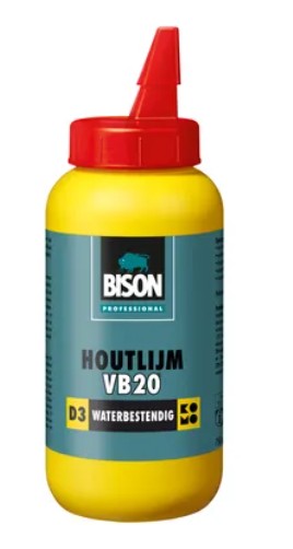 CAN of 250ml BISON PVAC WOOD GLUE VB20 (D3) TRANSPARENT (after drying) 1339054