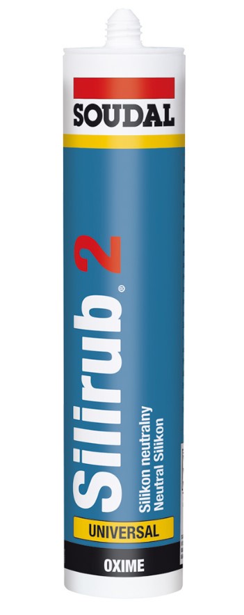 KOKER SOUDAL SILIRUB-2 SILICONEN KIT 300ML. WIT NEUTRAL LOW MODULUS 102392