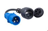 VERLOOPSNOER 50cm H07RNF 3X2,5mm2 CEE STEKKER 3P / SCHUKO CONTRA 220V