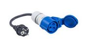 ADAPTER CORD 50cm H07RNF 3X2.5mm2 CEE COUNT 3P / SCHUKO PLUG 230V
