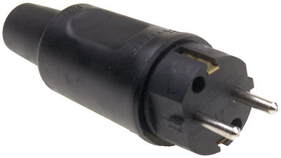 RUBBER EARTH PLUG 220V