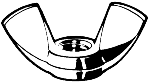 VLEUGELMOER RVS A2 M8 