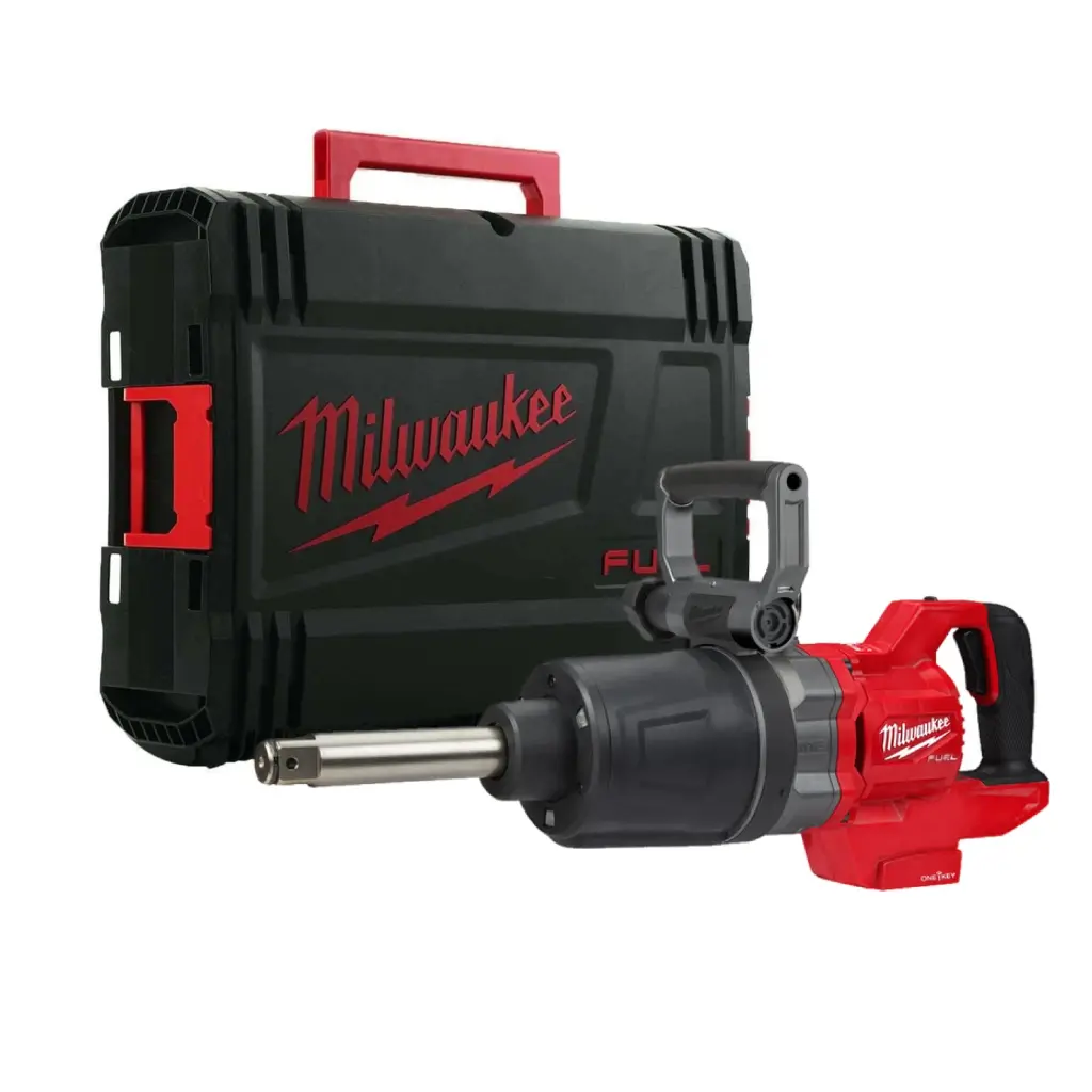 MILWAUKEE M18 FUEL™ ONE-KEY™ M18 ONEFHIWF1D-0C 1'' ACCU SLAGMOERSLEUTEL HOOG KOPPEL MET FRICTIERING 2711Nm D-GREEP & VERLENGDE AS 4933471755
