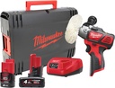 MILWAUKEE POLISHING MACHINE M12 BPS-421X CHARGER M12 + 1x BATTERY M12 4Ah + 1x M12 2Ah
