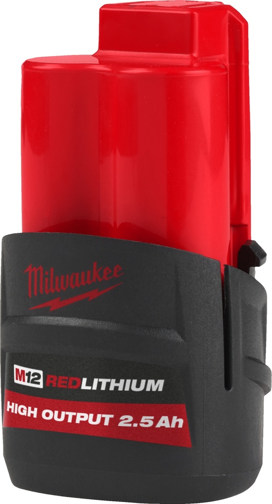 MILWAUKEE M12™ M12 HB2.5 HIGH OUTPUT™ ACCU 2,5Ah 4932480164